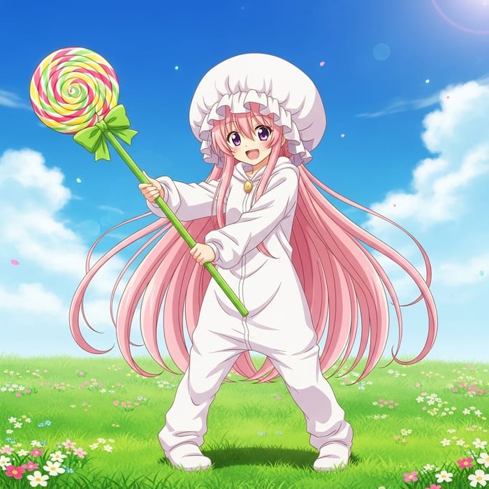 Zero Two in Diaper - Playful Anime Character with Pink Hair Zero Two in Diaper - Playful Anime Character with Pink Hair