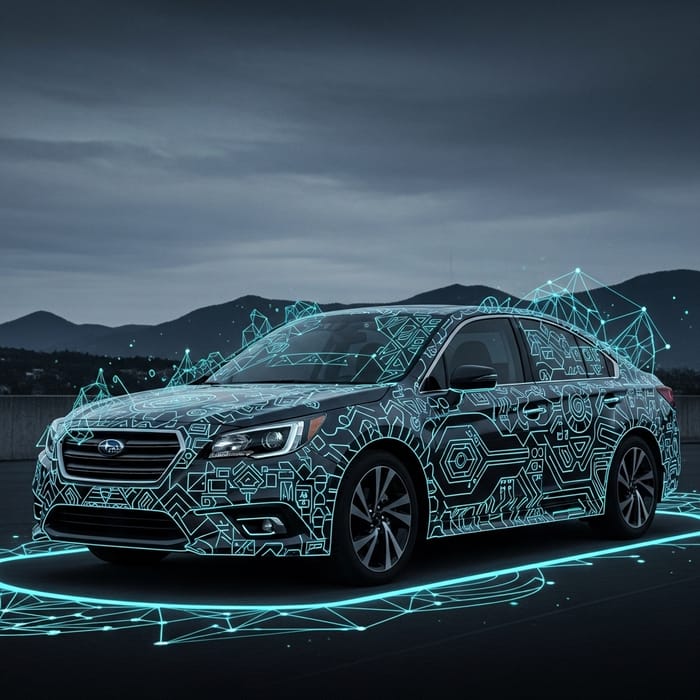 Subaru Legacy with Captivating Geometric Patterns Subaru Legacy with Captivating Geometric Patterns