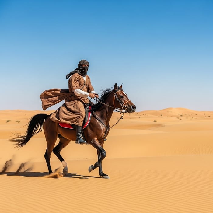 Masked Figure on Horse in Pre-Islamic Arabia Masked Figure on Horse in Pre-Islamic Arabia