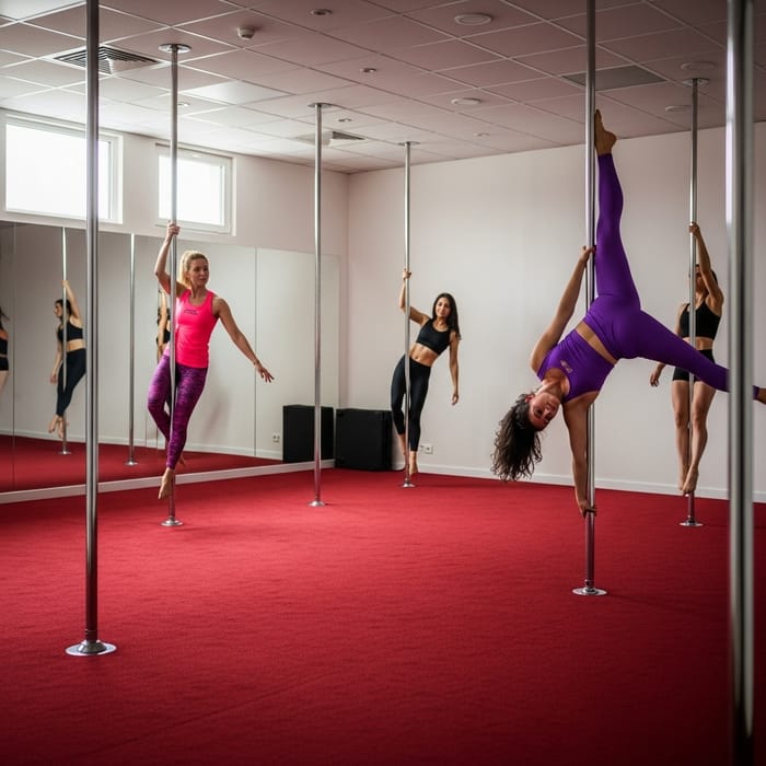 Pole Dance Training Studio Exuding Sophistication Pole Dance Training Studio Exuding Sophistication