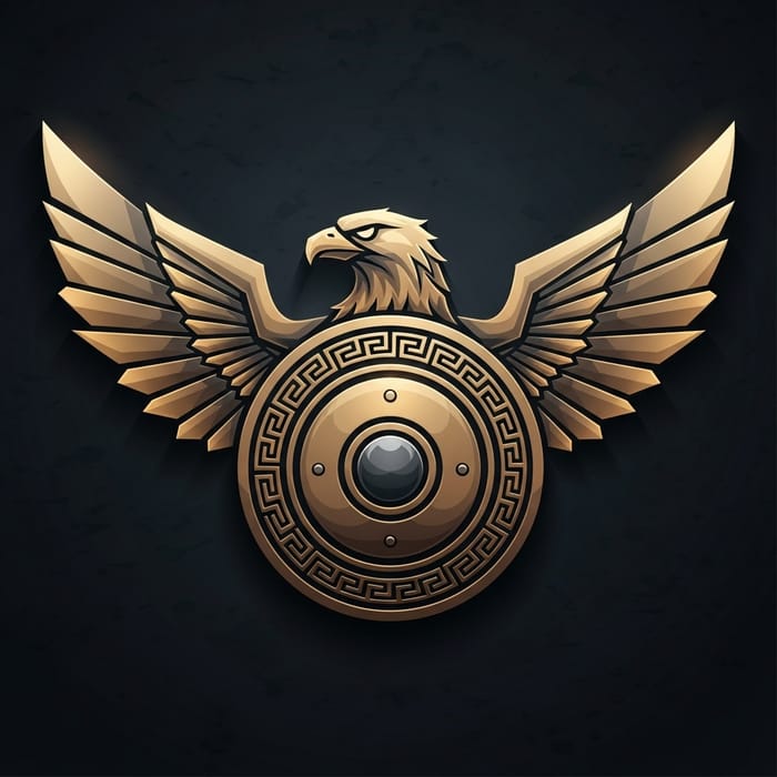 Eagle-Inspired Greek Titan Logo Design Eagle-Inspired Greek Titan Logo Design