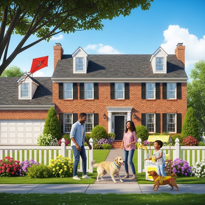 Charming Residential Lot with Beautiful 3D Rendered Landscape
