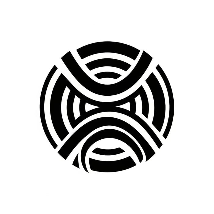 Iconic Russian Constructivism Circular Logo Design