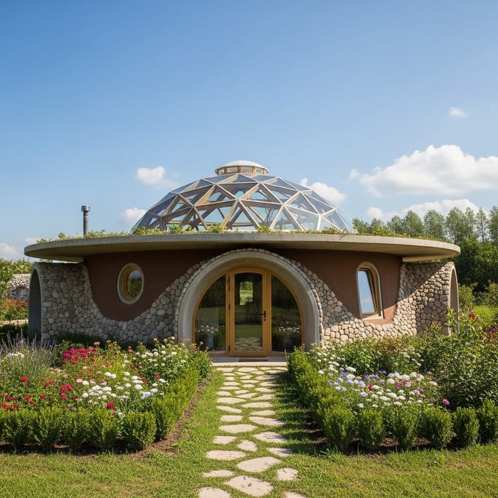 Dome Ev Kubbe Ev - Circular Architectural Design Dome Ev Kubbe Ev - Circular Architectural Design