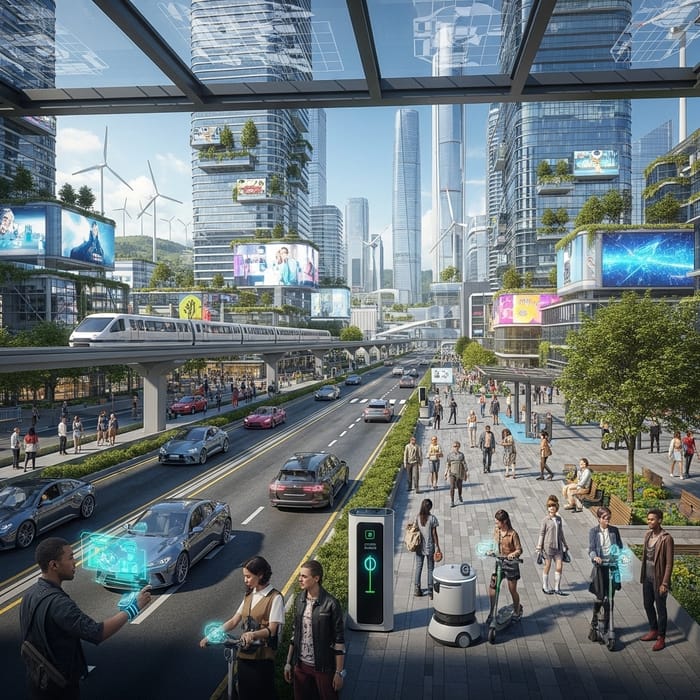 Visualizing Modernity: Futuristic Technology & Diversity