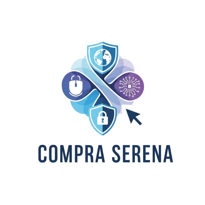 Futuristic Logo Design for Online Store - Compra Serena Futuristic Logo Design for Online Store - Compra Serena