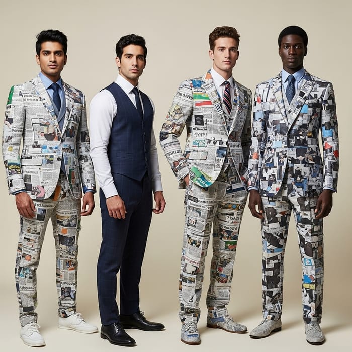 Eco-Friendly Men's Suit Collection | Sustainable Fashion