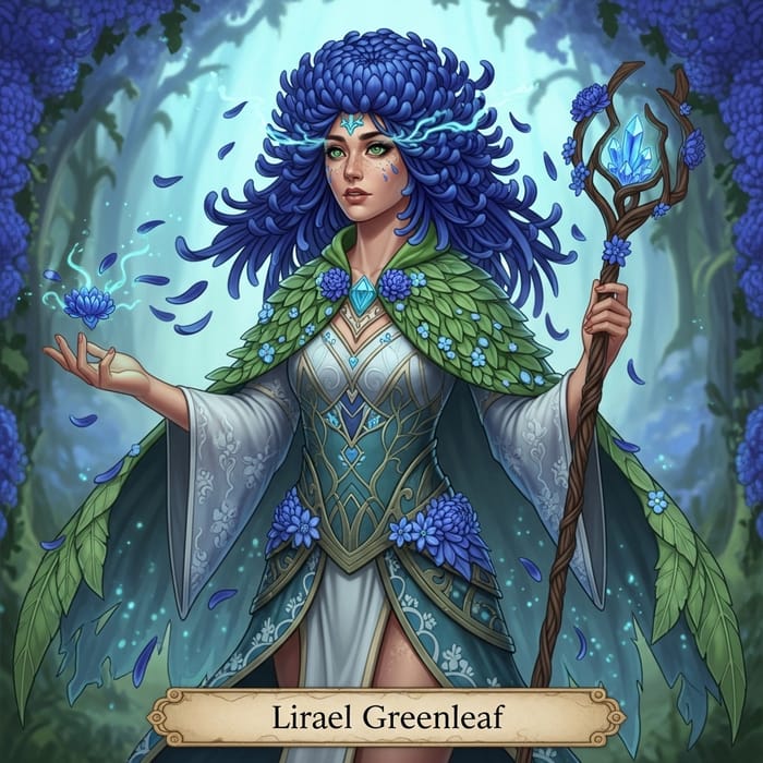 Lirael Greenleaf: Enchanting D&D Character Depiction