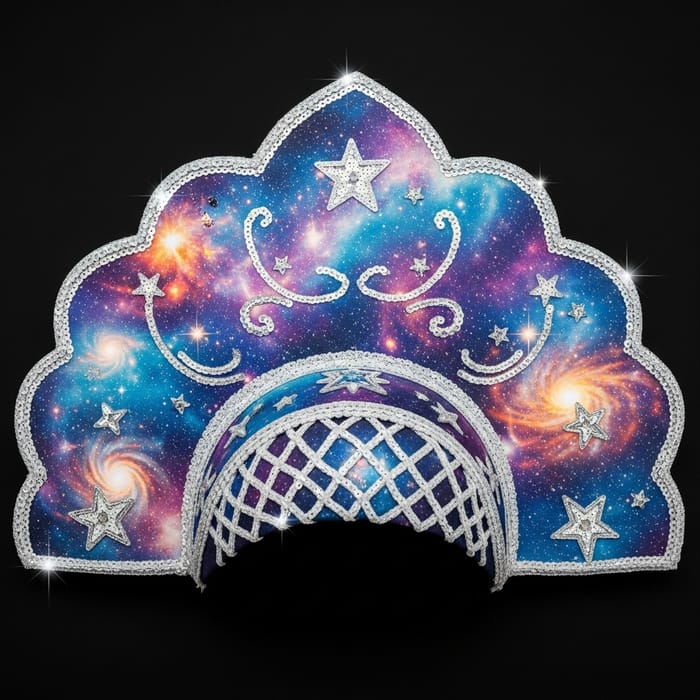 Galactic Kokoshnik - Traditional Russian Headdress from Space