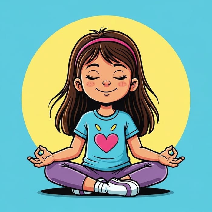 Bright & Blissful: Young Girl's Daily Meditation Journey