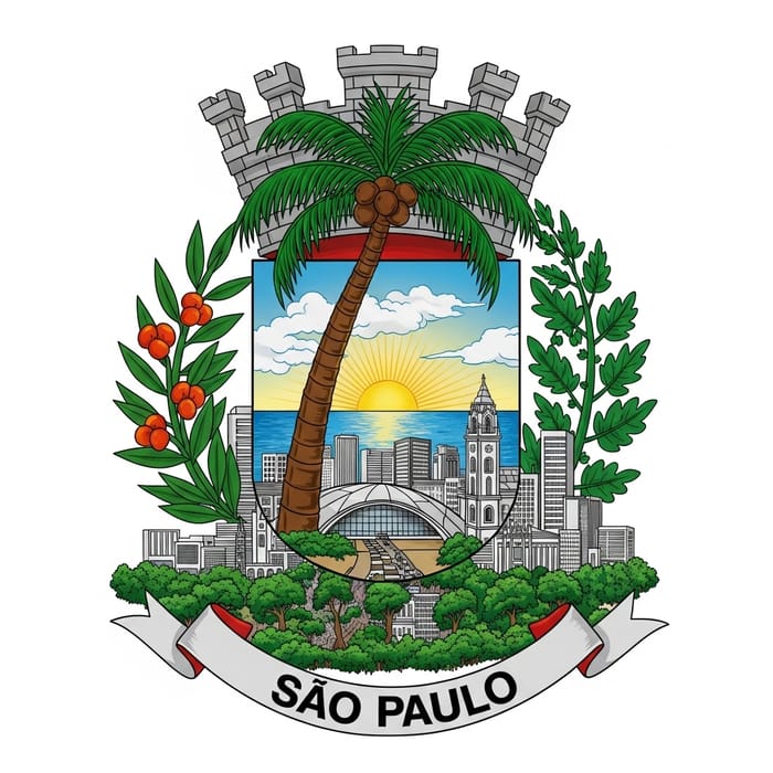 São Paulo's Coastal Charm: Coconut Tree & Sun | Brazilian Biodiversity