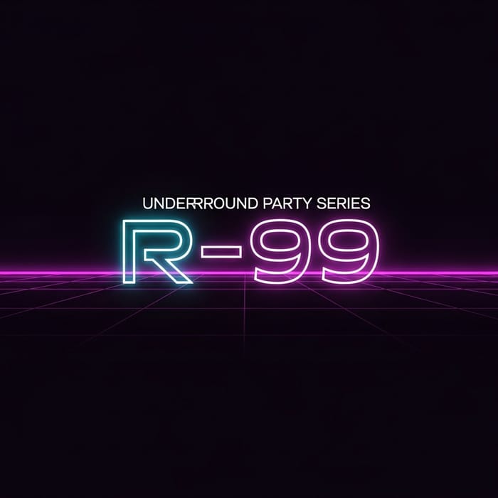 Sleek & Futuristic Logo Design for r-99 Underground Events