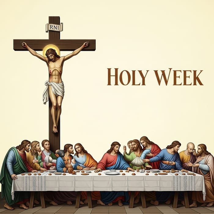 Spiritual and Solemn Depiction for Holy Week Celebrations