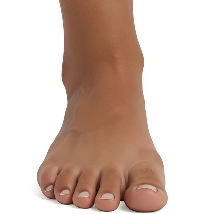Realistic Human Foot Anatomy Illustration - Detailed View