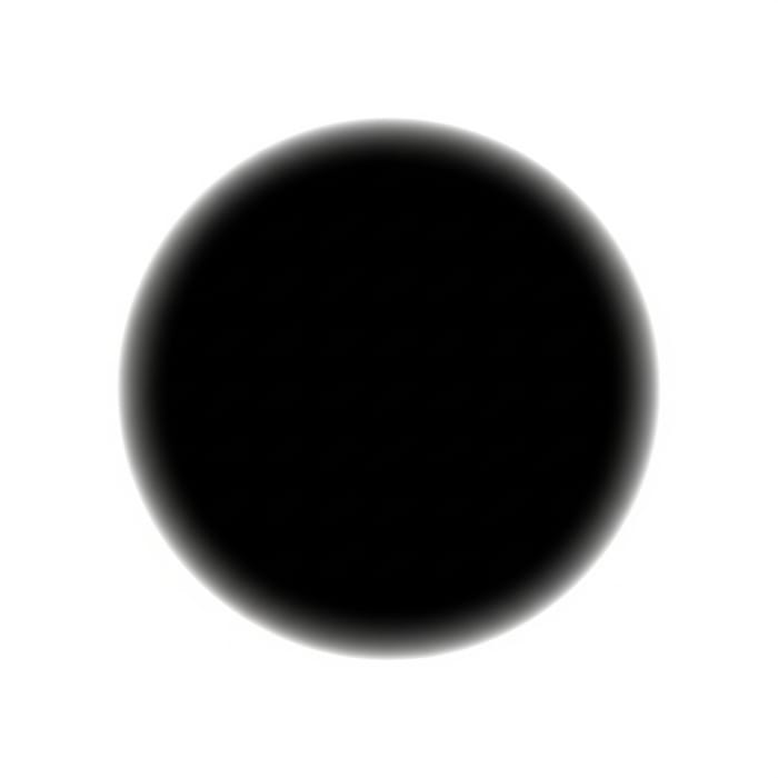 Black Ball on White Background