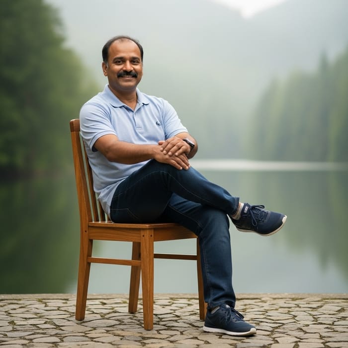 Man Finding Inner Peace in Nature | Strength & Compassion