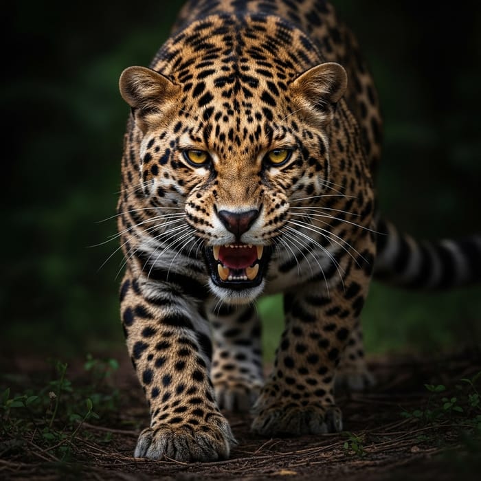 Depredador: Silent Hunter in Natural Jungle Habitat Depredador: Silent Hunter in Natural Jungle Habitat