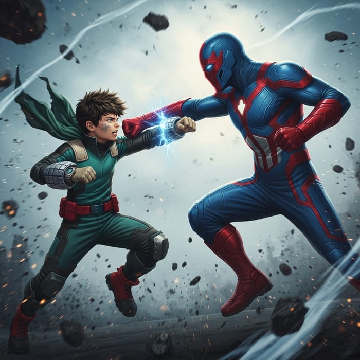 Epic Showdown: Ben 10 vs. Man of Steel in Cosmic Clash