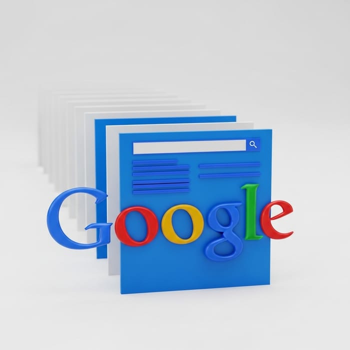 Google Logo & Web Pages Array
