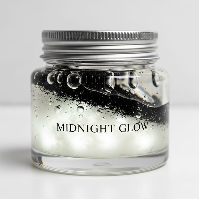 Luminous White Fluffy Beauty Product with Coal Dust & Gel Mix