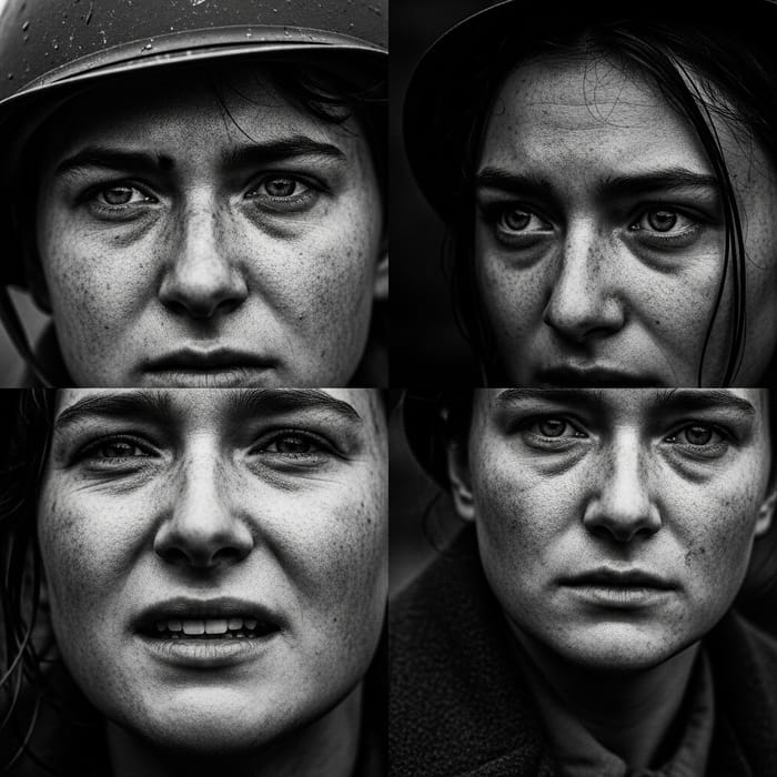 Emotional Black and White Conflict Imagery | Photojournalistic Style