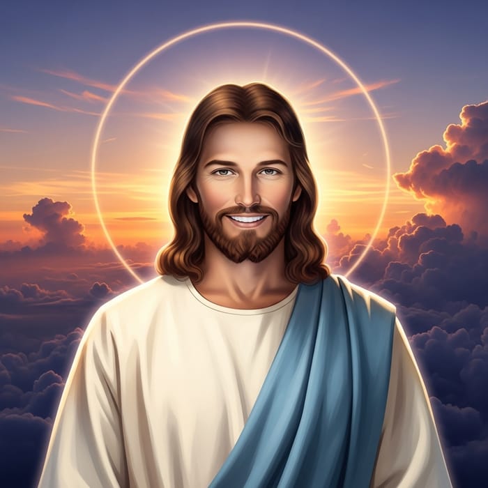 Serene Jesus Christ in Heaven