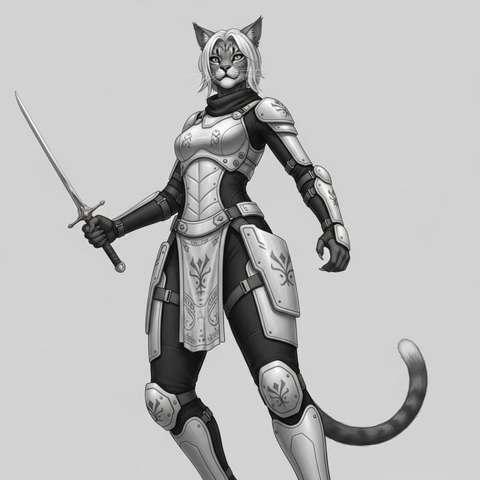 Humanoid Feline Warrior - Robust and Agile Combatant