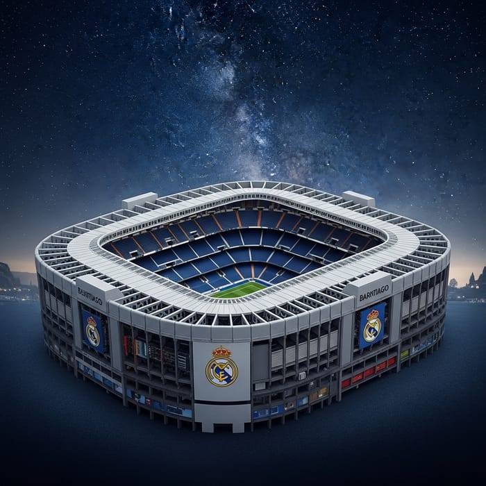 Champions Night: Santiago Bernabeu Stadium Themed Computer