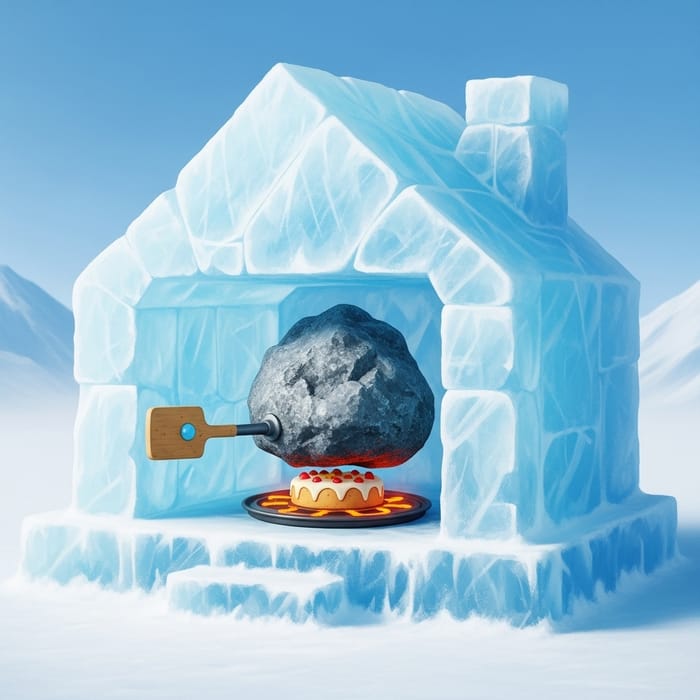 Ice House with Rock: Baking a Cake Ice House with Rock: Baking a Cake