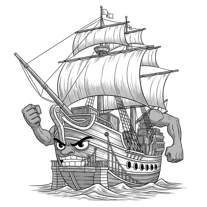 Rebellious Anthropomorphic Ship Image: Defiant Expression Rebellious Anthropomorphic Ship Image: Defiant Expression