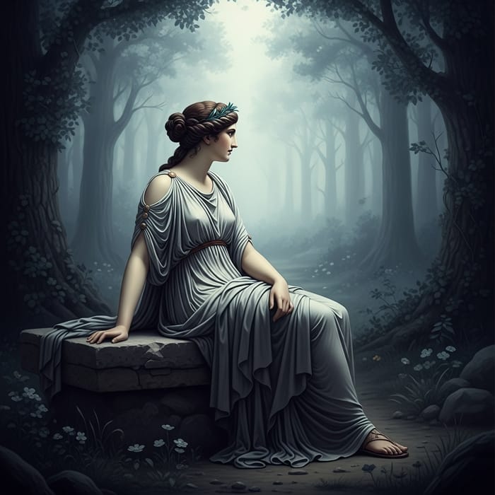 Melancholy Muse Inspiration | Greek Myth Art Depiction Melancholy Muse Inspiration | Greek Myth Art Depiction