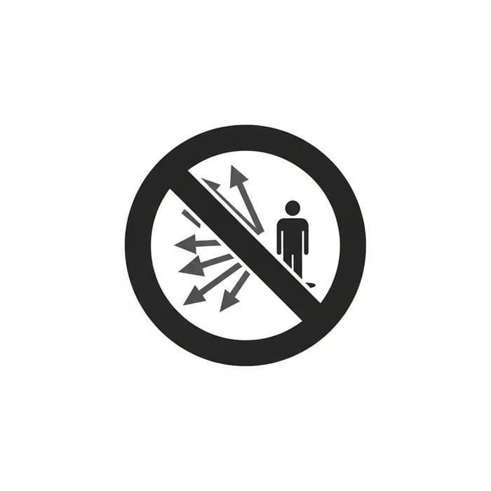 No Discrimination Logo Design in Grayscale