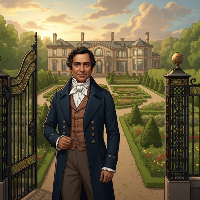 19th Century Russian Landowner Near Estate 19th Century Russian Landowner Near Estate