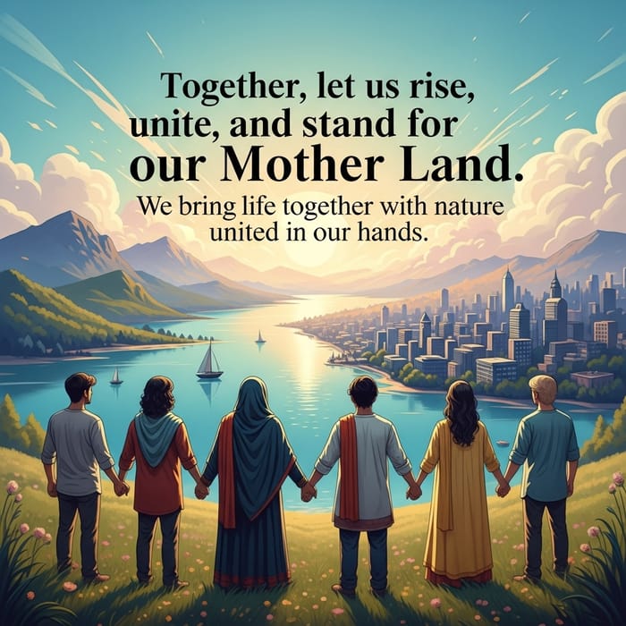 Empowering Message: Rise, Unite, and Stand for Our Mother Land