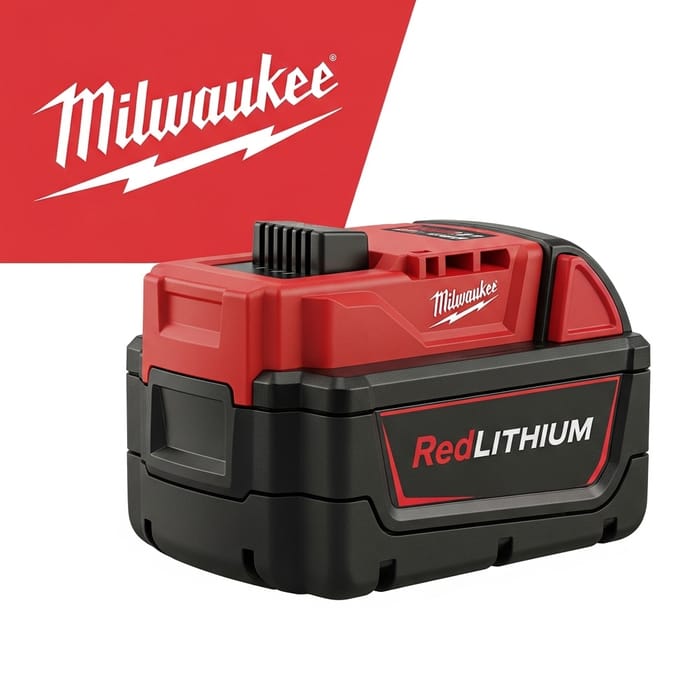 Milwaukee RedLithium Battery - Professional Power Tool Milwaukee RedLithium Battery - Professional Power Tool