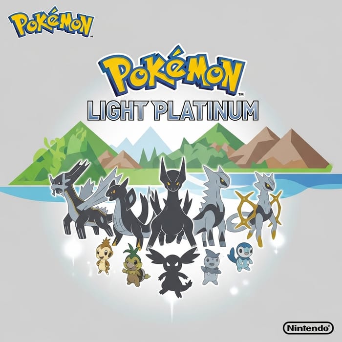Pokemon GBA Cover Design - Light Platinum ROM Hack Inspiration Pokemon GBA Cover Design - Light Platinum ROM Hack Inspiration