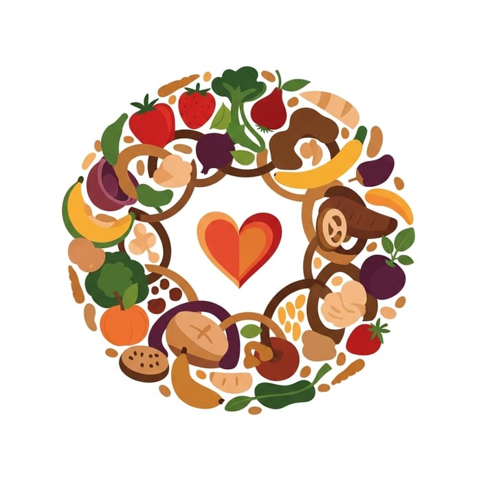 Child Nutrition Abstract Art - Medley of Earthly Delights