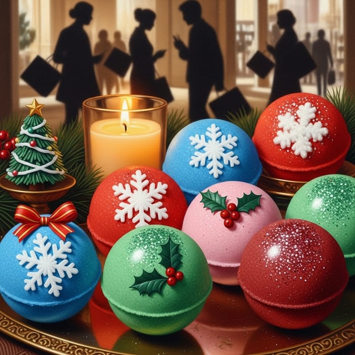 Enchanting Holiday Bath Bomb Collection for Magical Festive Delight Enchanting Holiday Bath Bomb Collection for Magical Festive Delight