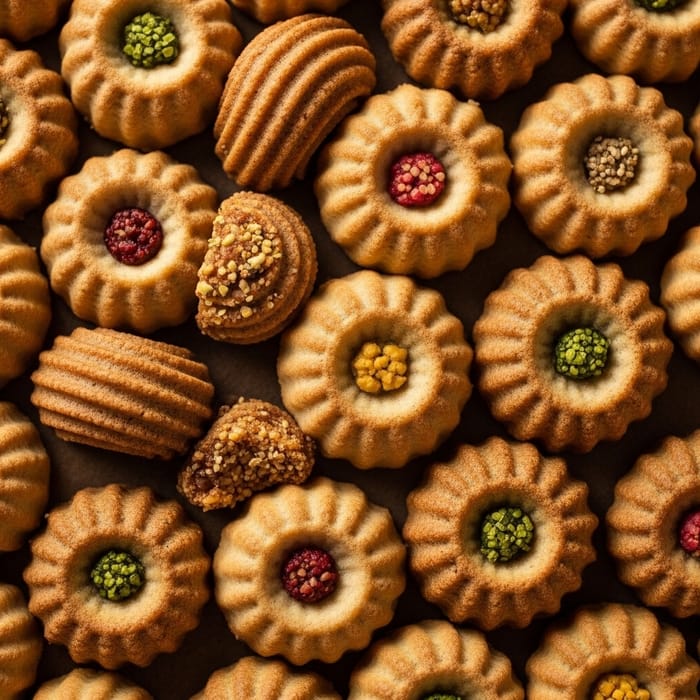 Vibrant Maamoul Cookies: Palestinian Heritage Artistry Vibrant Maamoul Cookies: Palestinian Heritage Artistry