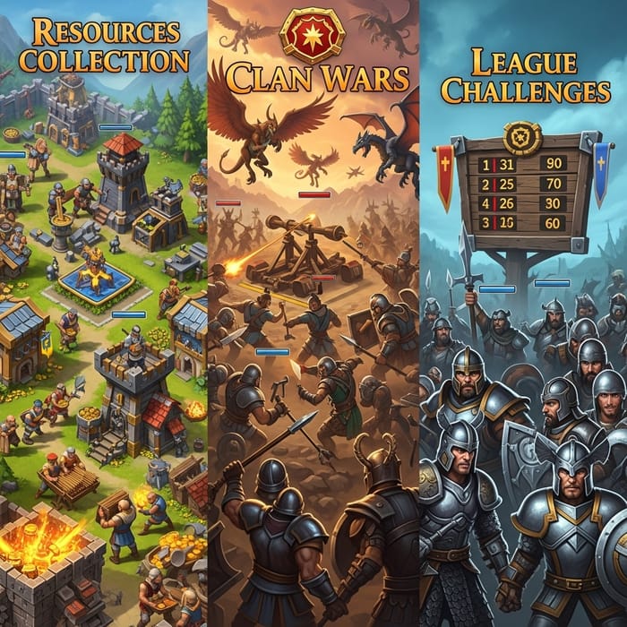 Clash of Clans Banner | Medieval Strategy Game
