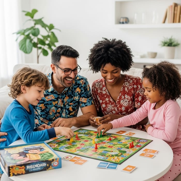 Happy Family Playing Board Game | Quality Time Together with Kids Happy Family Playing Board Game | Quality Time Together with Kids