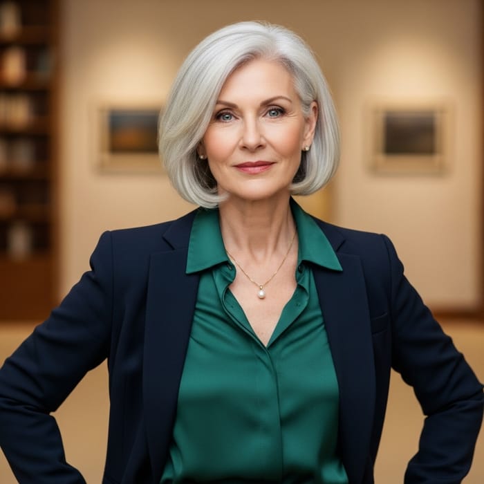 Elegant Mature Lady with Strong Charisma