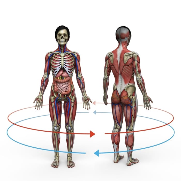 360-Degree View of the Human Body Anatomy 360-Degree View of the Human Body Anatomy