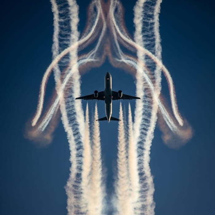 Evil Chemtrail Conspiracy: Poisonous Chemicals Released by Commercial Airplane
