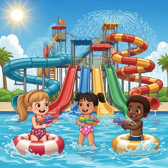 Exciting Water Park Fun: Kids' Splashy Adventures