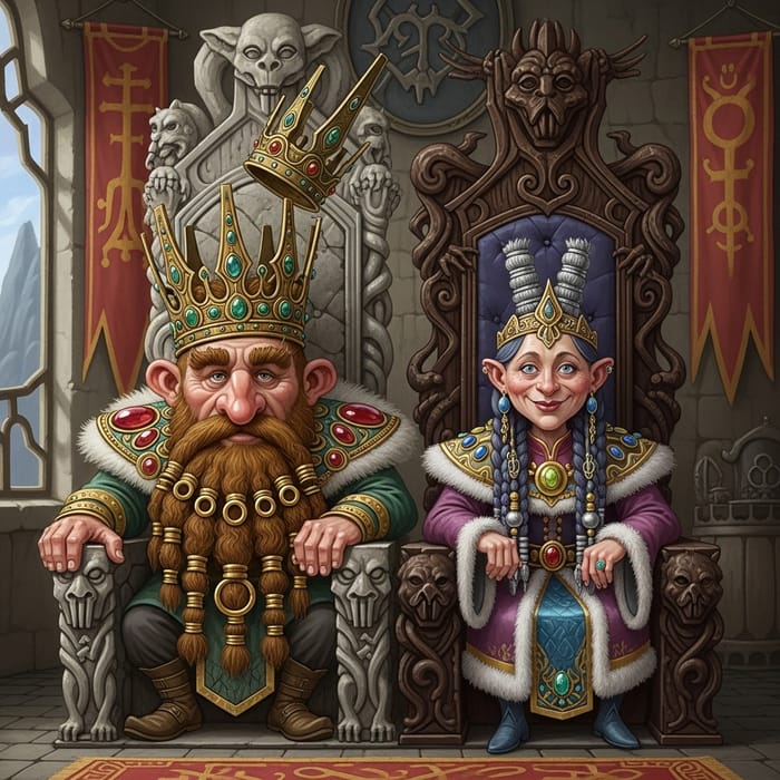 Dwarf King and Grotesque Queen - Animated Film