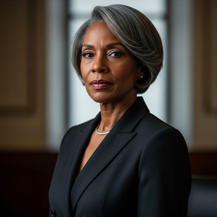 Strong Black Woman in Her 50s | Grace & Elegance