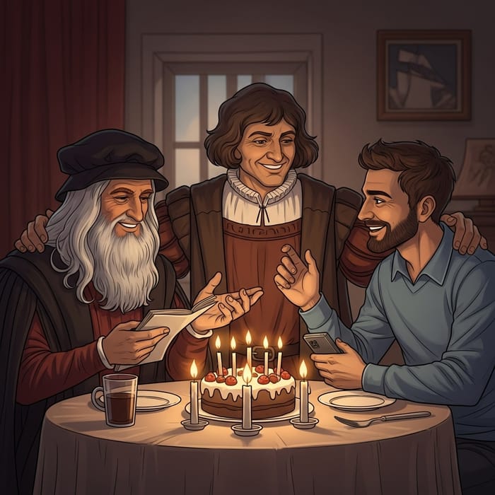 Timeless Birthday Celebrations: Da Vinci, Columbus, Gates Timeless Birthday Celebrations: Da Vinci, Columbus, Gates