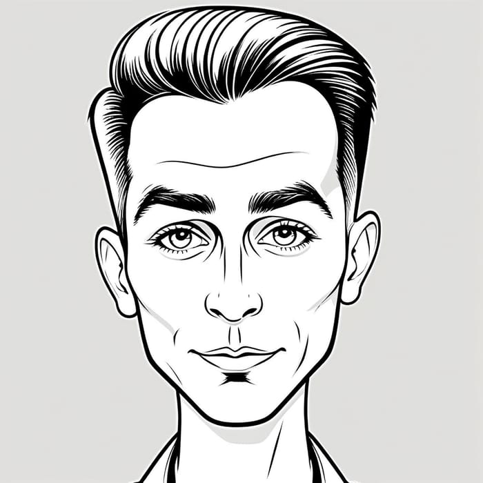 Fun Black and White Caricature Creations