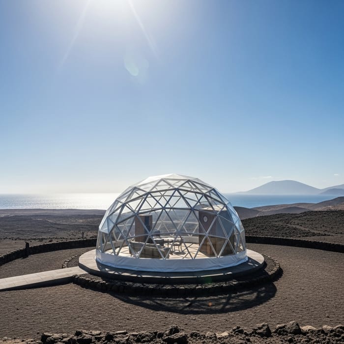 Geodesic Dome in Lanzarote: Captivating Architectural Harmony Geodesic Dome in Lanzarote: Captivating Architectural Harmony